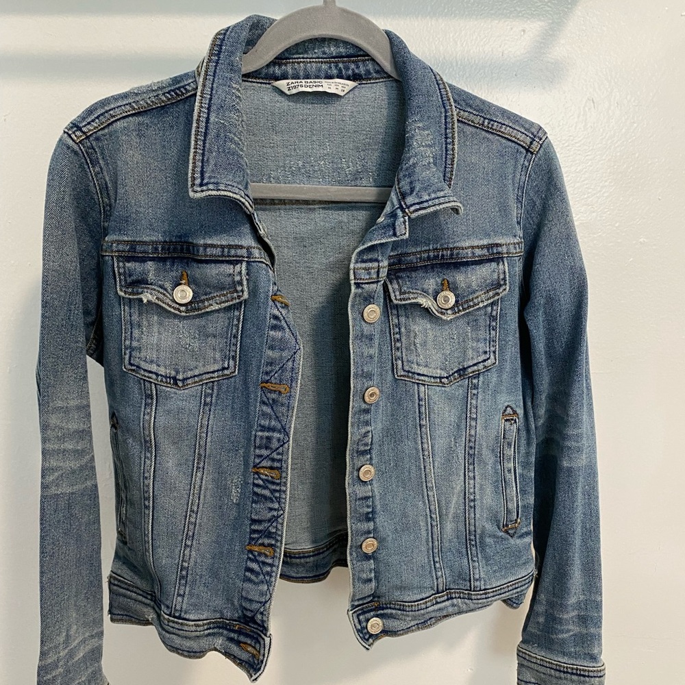 Zara Basic Z1975 Denim Jacket | Size S